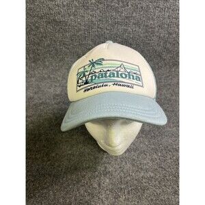 Patagonia Pataloha Trucker Hat Cap Honolulu Hawaii Powder Blue Rare